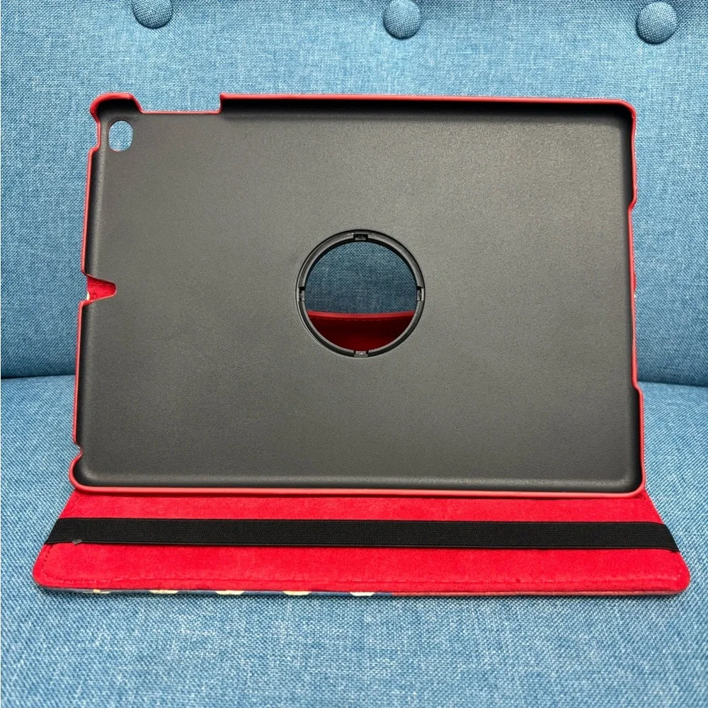 Patriotic American Flag Rotating Tablet Case for IPAD 5 or 6 (9.7inch screen)